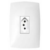 Conjunto Tomada Vertical 20A 4x2 HOME BRANCA